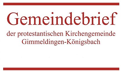 Unser aktueller Gemeindebrief